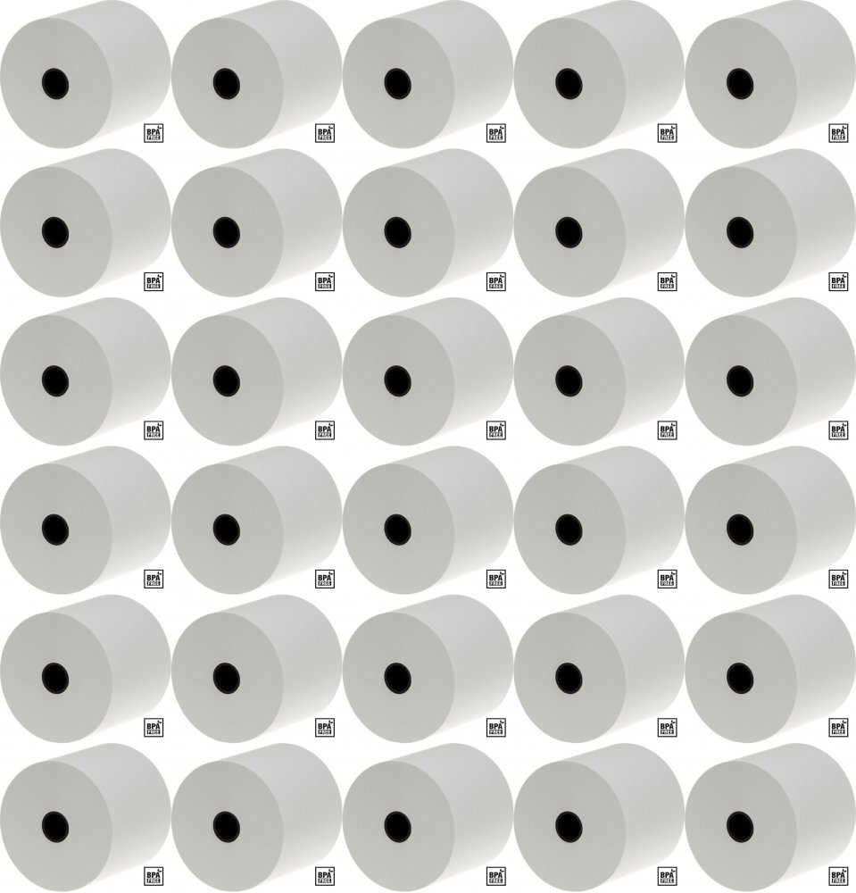 60x Rolka termiczna Drescher Polska Sp. z o.o, 57mm x 60m, 48g/m2, BPA Free, biały