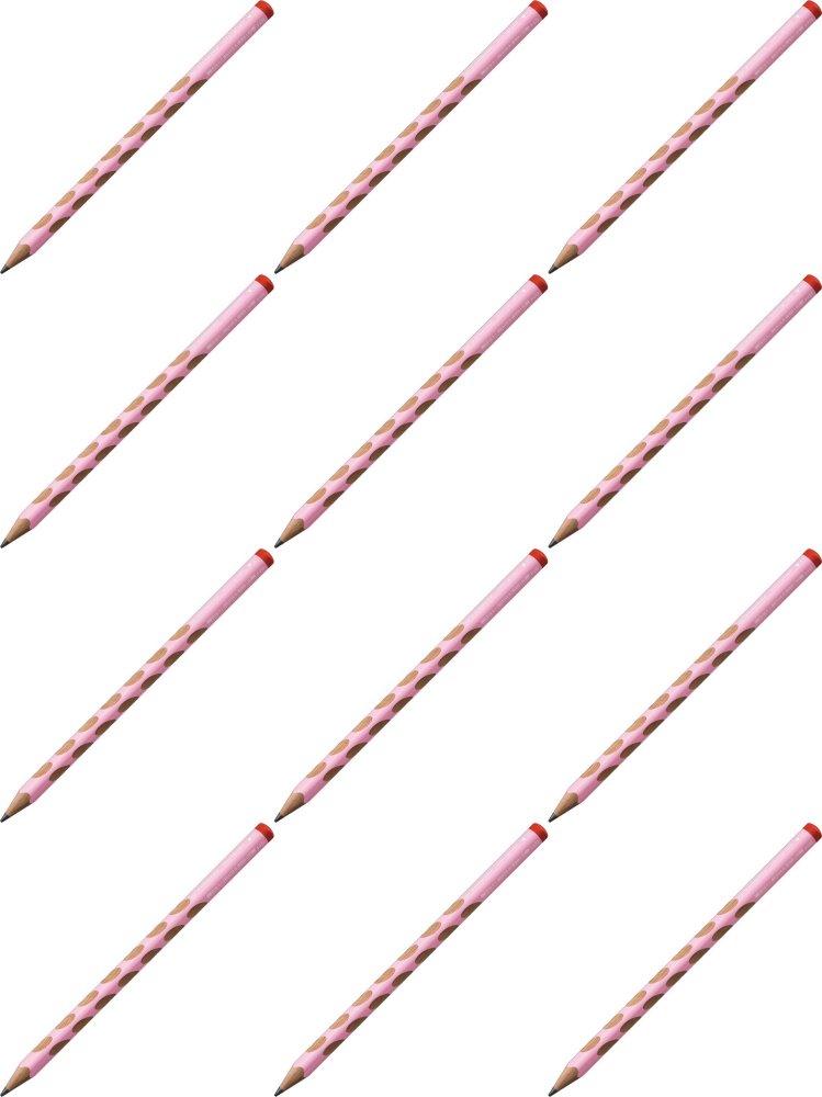 12x Ołówek drewniany Stabilo EASYgraph Pastel, HB, dla praworęcznych, różowy