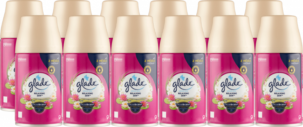 12x Wkład do odświeżacza Glade by Brise Automatic Spray, Japoński Ogród, 269ml