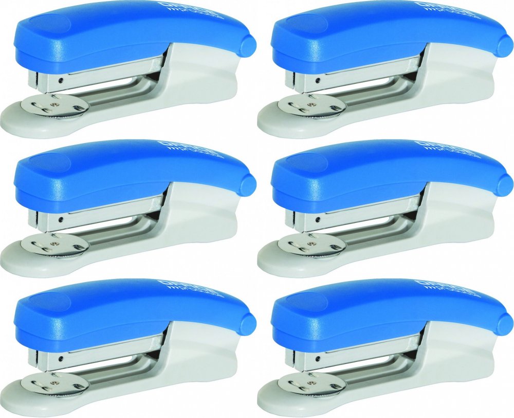 6x Zszywacz Office Products, do 25 kartek, niebieski