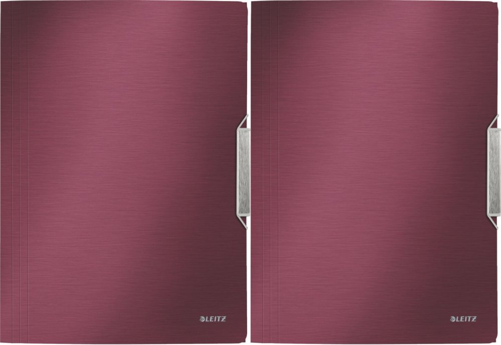 2x Teczka plastikowa z gumką Leitz Style, A4, 15mm, ciemnoczerwony