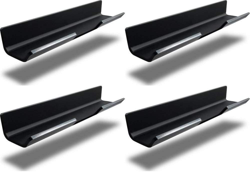 4x Półka magnetyczna na markery MemoBe, 17cm, czarny