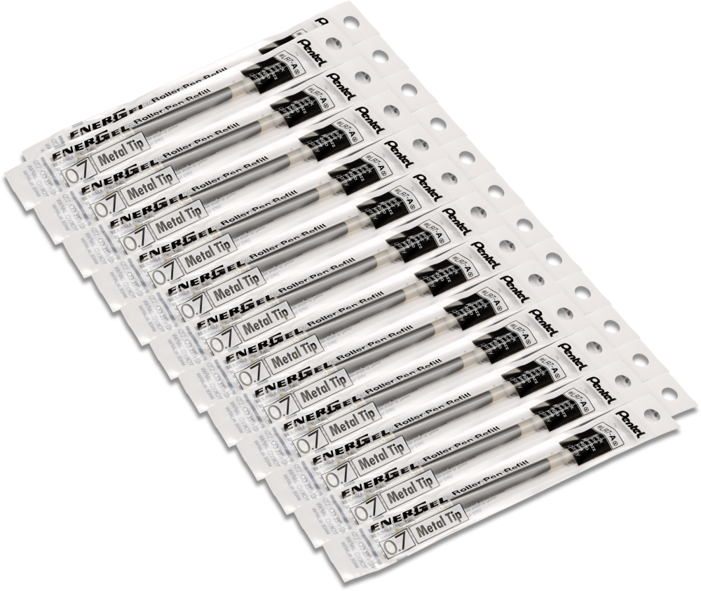 24x Wkład wymienny Pentel EnerGel LR7, 0.7mm czarny