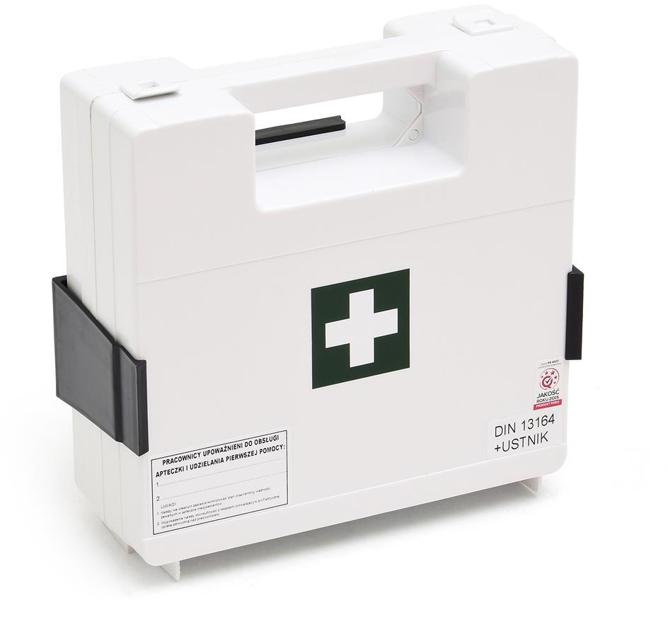 Apteczka z rączką Argo AZR, 220x220x80 mm, z wyposażeniem, biały