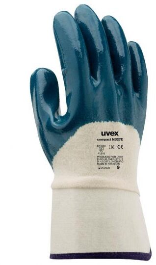 Rękawice powlekane Uvex Compact NB27E, rozmiar 10, biało-granatowy