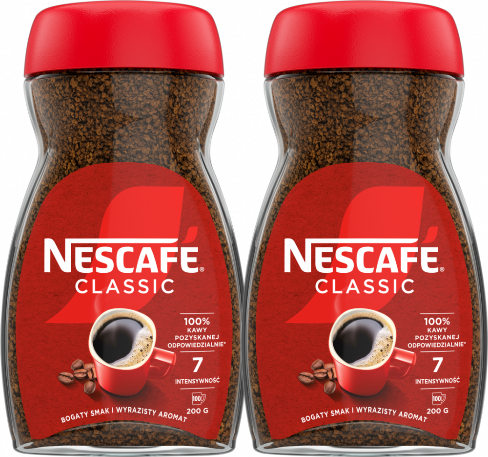 2x Kawa rozpuszczalna Nescafé Classic, 200g