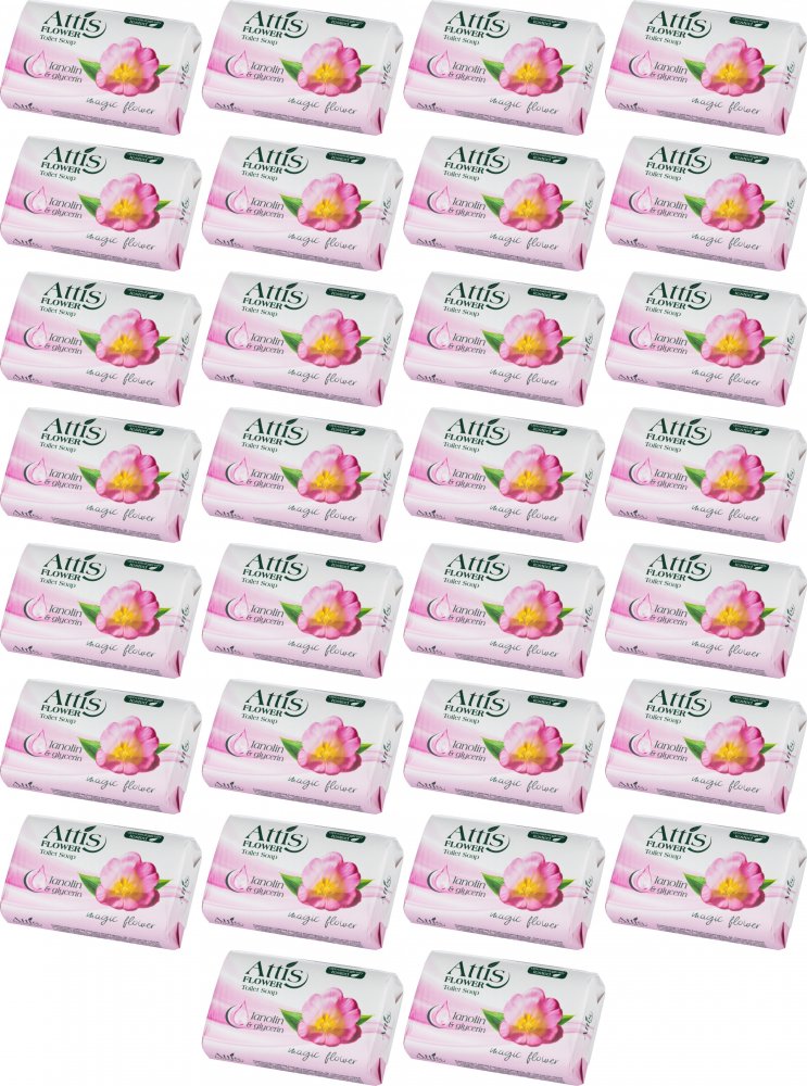 30x Mydło w kostce Gold Drop Attis, Flower, 100g