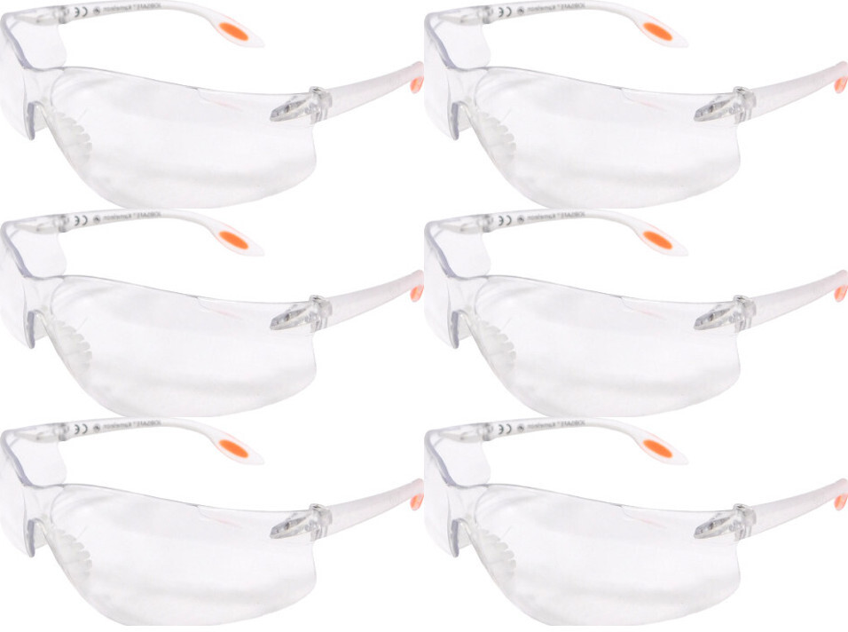 6x Okulary ochronne Worksafe Kameleon Procurator, bezbarwny