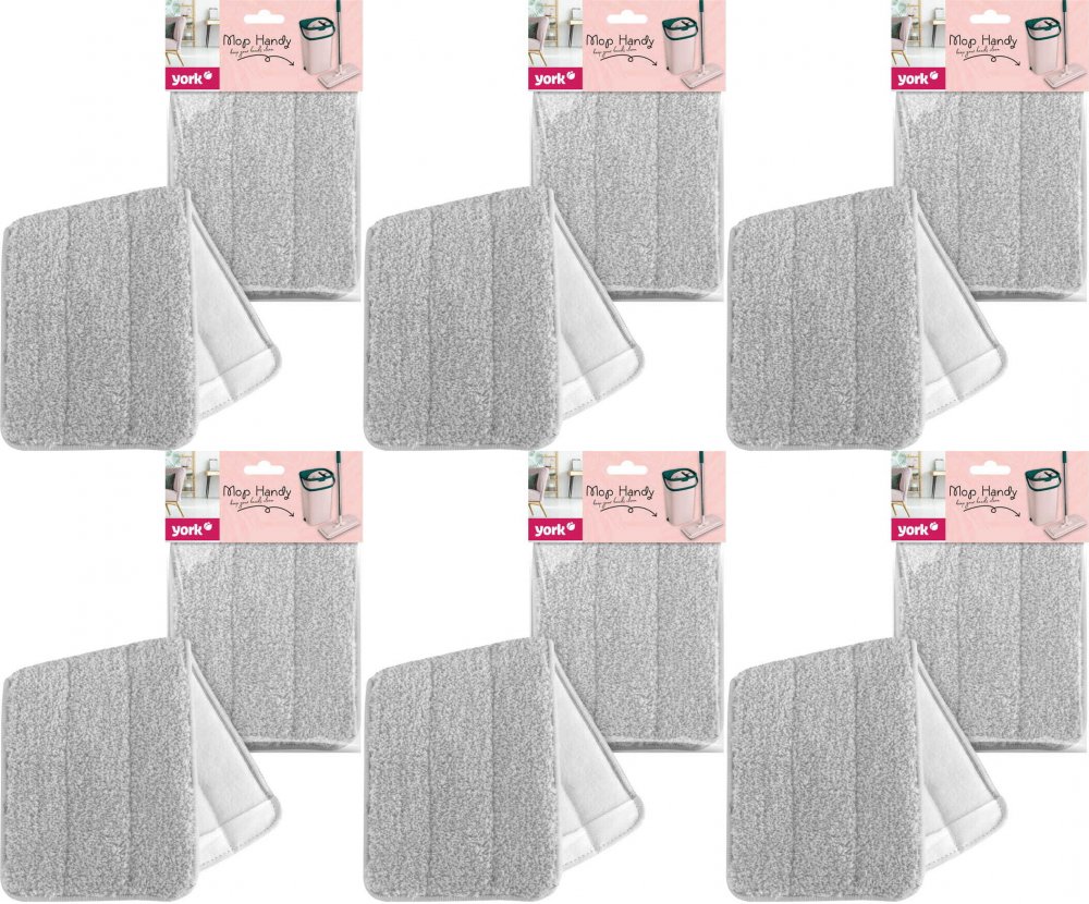 6x Mop płaski York Handy, końcówka