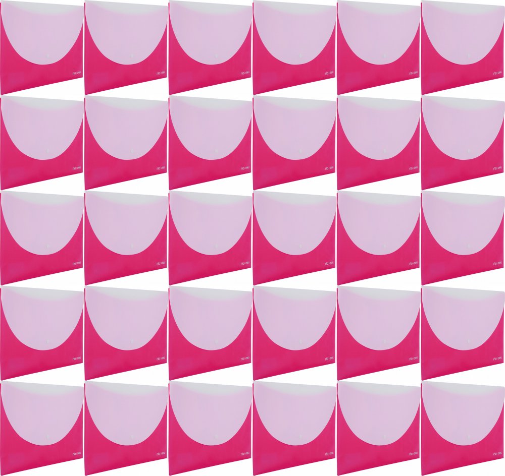 40x Teczka kopertowa Deli RIO, A4, 2 przegrody, różowy