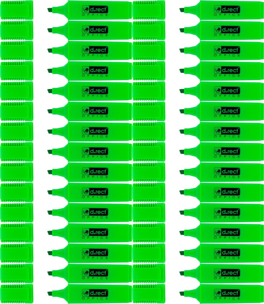 36x Zakreślacz D.Rect, 1127, ścięta, 5mm, zielony