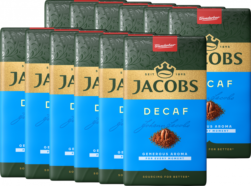 12x Kawa bezkofeinowa Jacobs Kronung Decaff, mielona, 250g