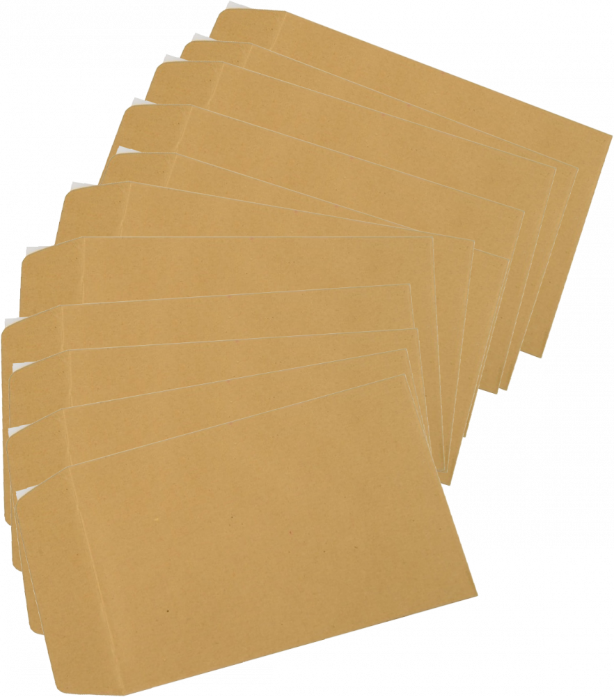 2x Koperta standardowa NC, C4, z paskiem HK, 50 sztuk, brązowy