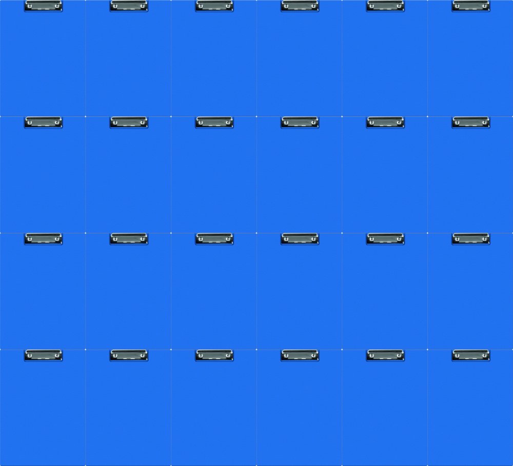 24x Clipboard Q-connect, z okładką, A5, niebieski