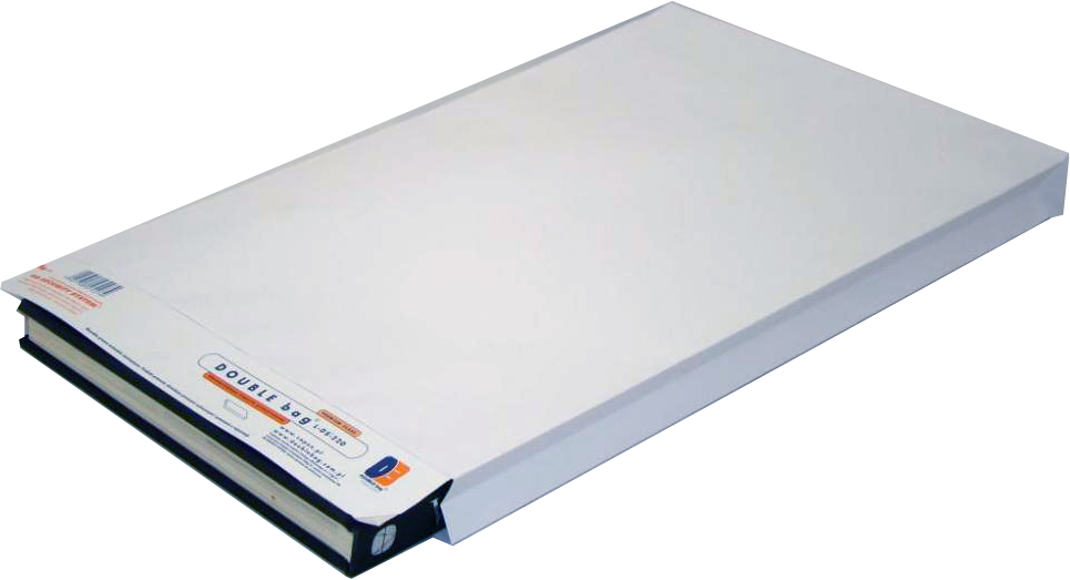 Koperta rozszerzana Double Bag S-DS-200, dwuwarstwowa, z paskiem HK, 255x390x40mm, 20 sztuk, biały