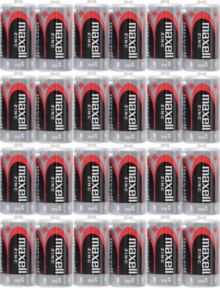 12x Bateria cynkowo-węglowa Maxell, C/R14, 2 sztuki