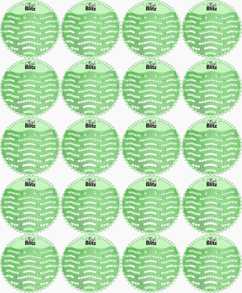 20x Wkład żelowy do pisuaru Kala Fresh Blitz Wave 2.0, kiwi i grejpfrut, 1 sztuka