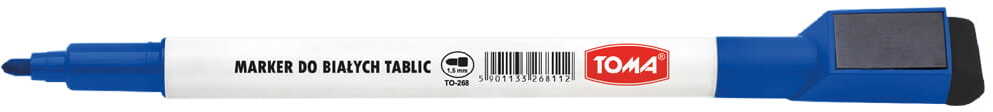 Marker suchościeralny Toma, z magnesem w nasadce, okrągła, 1.5mm, niebieski