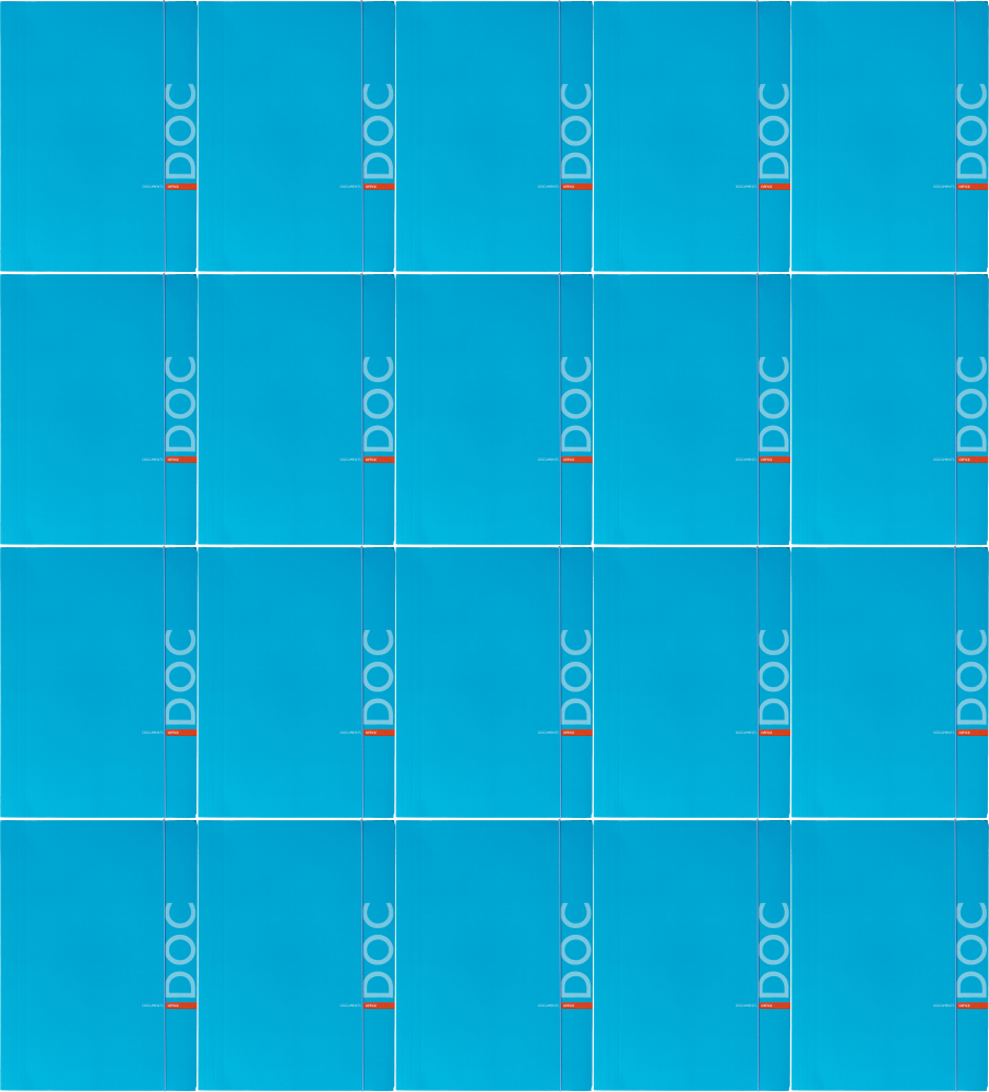 20x Teczka kartonowa z gumką Barbara Fluo, A4, 350g, niebieski