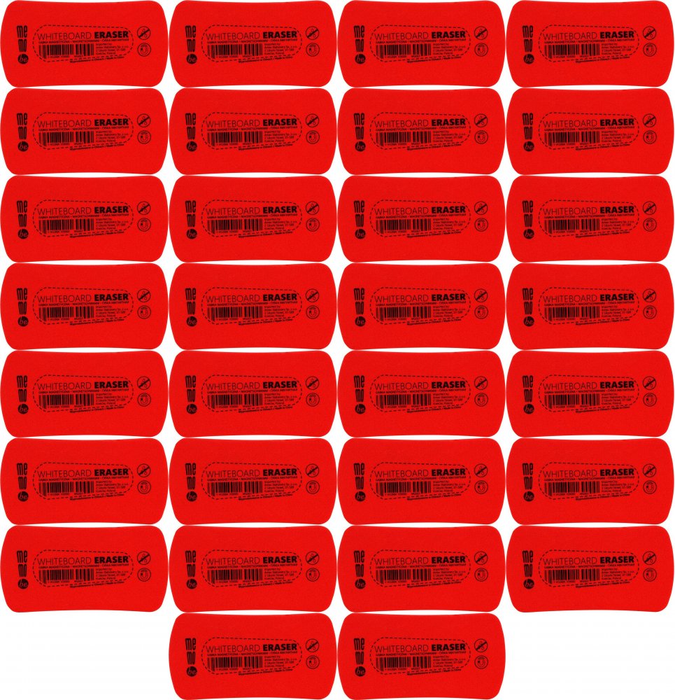 48x Gąbka magnetyczna MemoBe, czerwony