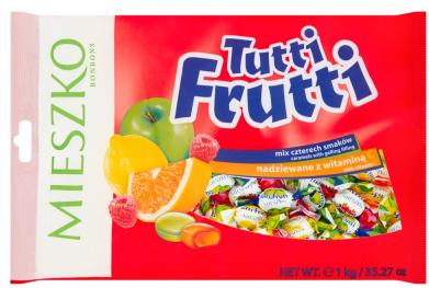 Cukierki Mieszko Tutti Frutti, mix owocowy, 1kg