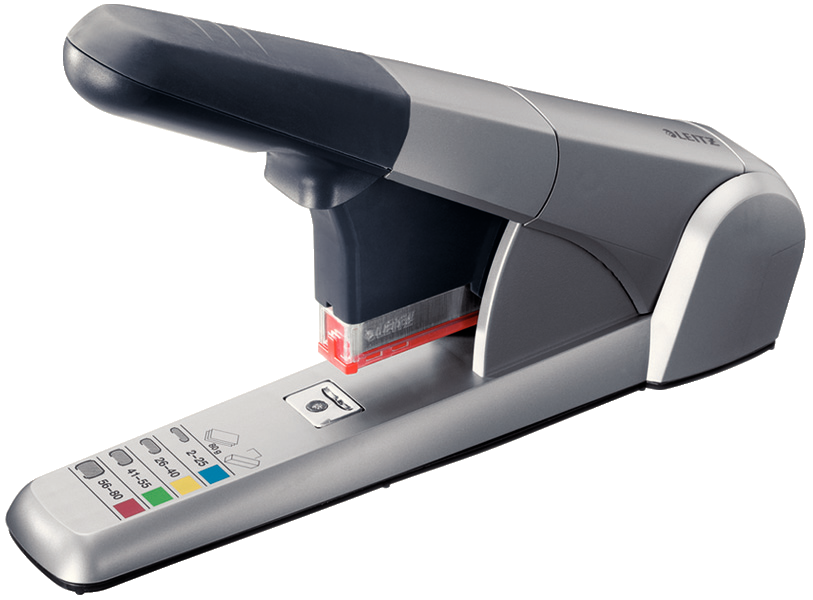 Zszywacz kasetowy Leitz 5551, do 80 kartek, srebrny