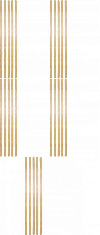 5x Mieszadełka jednorazowe, 14-15cm, drewno, 1000 sztuk