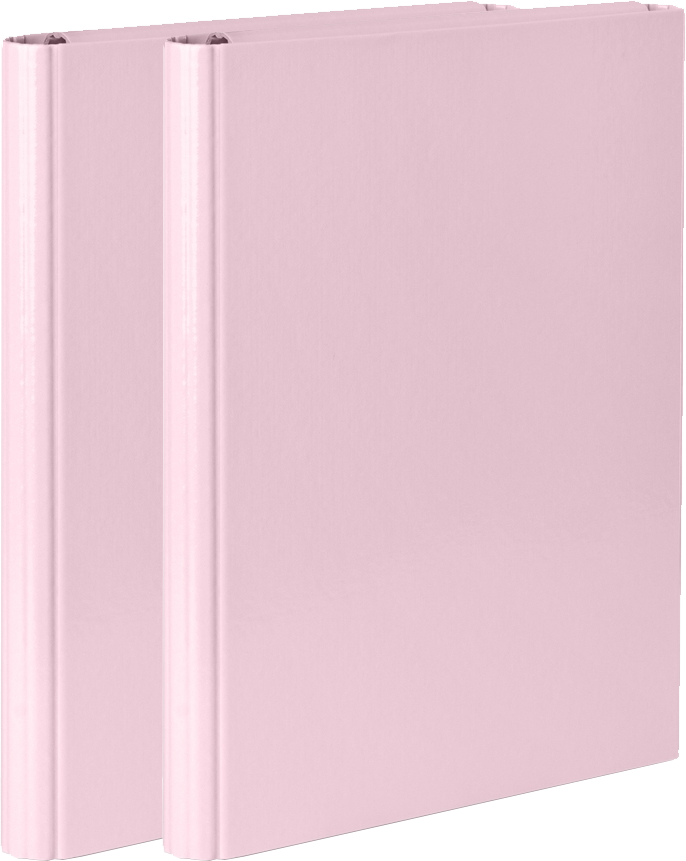 2x Teczka skrzydłowa VauPe, A4, 40mm, na rzep, jasnoróżowy