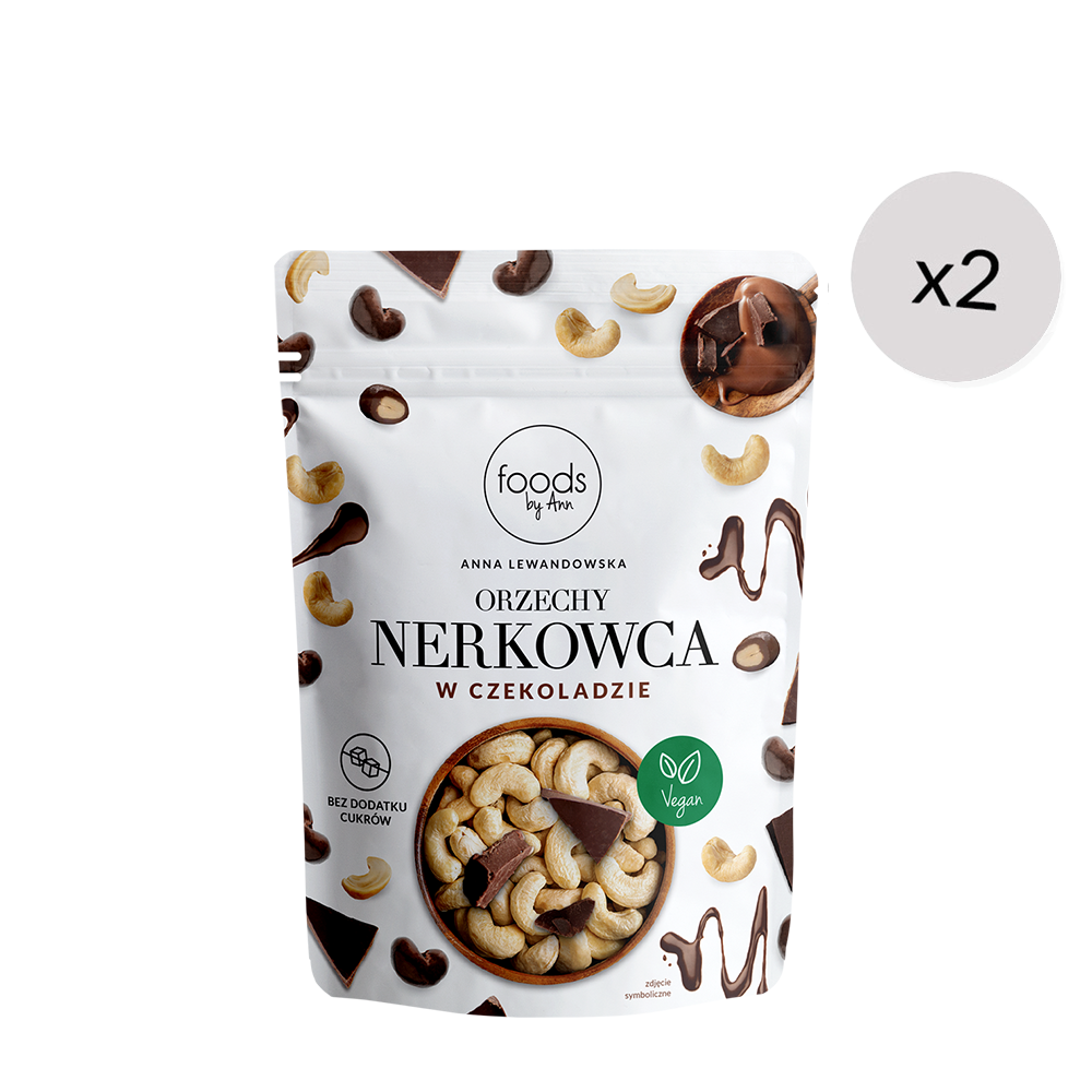 Orzechy nerkowca w czekoladzie, 75 g x2