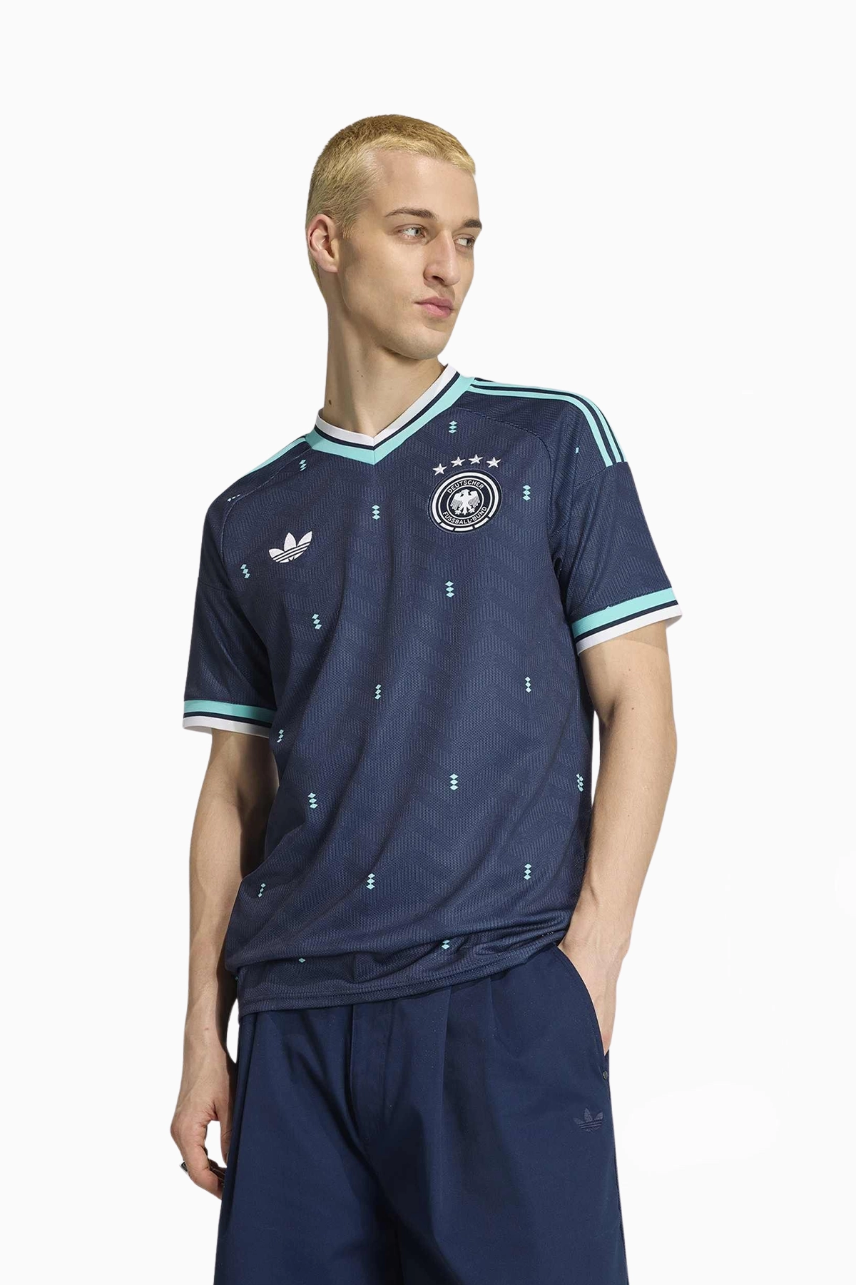 Koszulka Reprezentacji Niemiec adidas Originals 2026 Wyjazdowa Replica - Niebieski