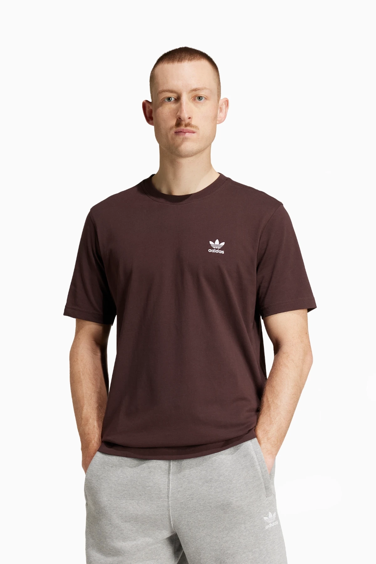 Koszulka adidas Trefoil Essentials - Brązowy