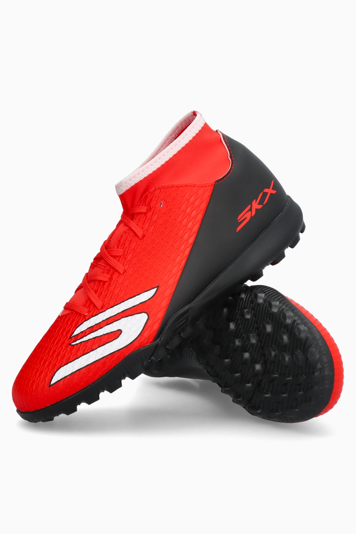 Turfy Skechers SKX 02 High Club TF Junior - Czerwony