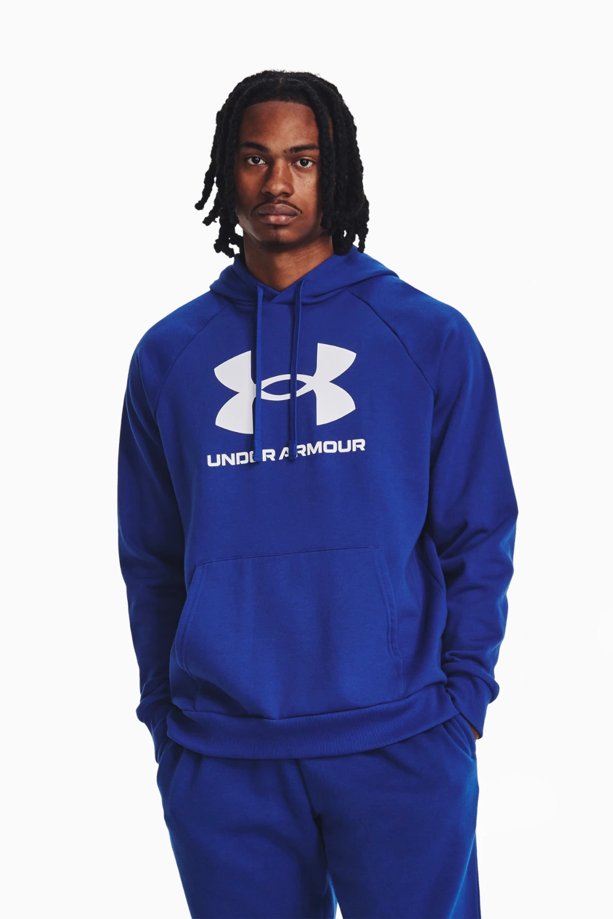 Bluza z kapturem Under Armour Rival Fleece Logo - Niebieski
