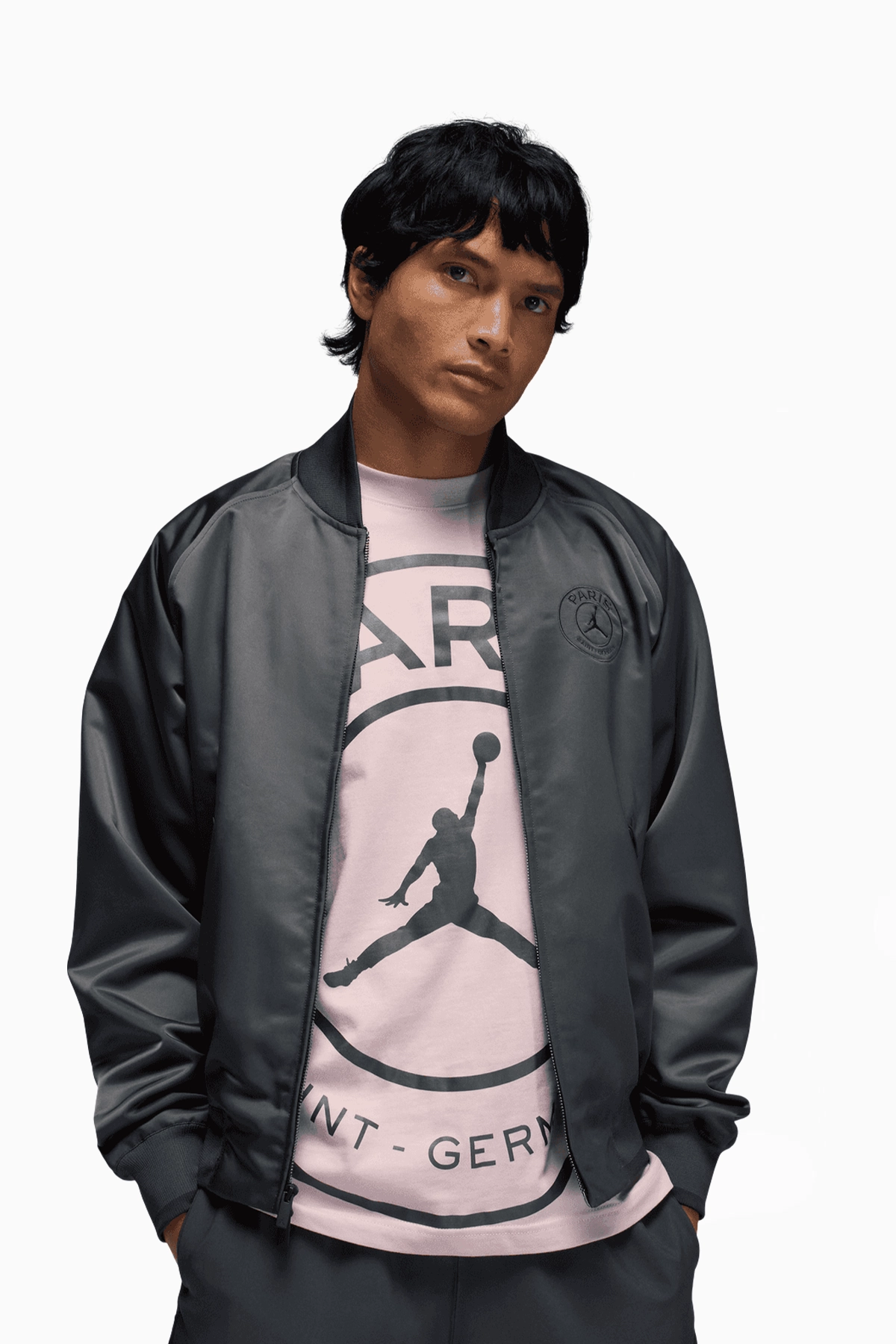 Kurtka Nike PSG x Jordan 25/26 Anthem - Czarny