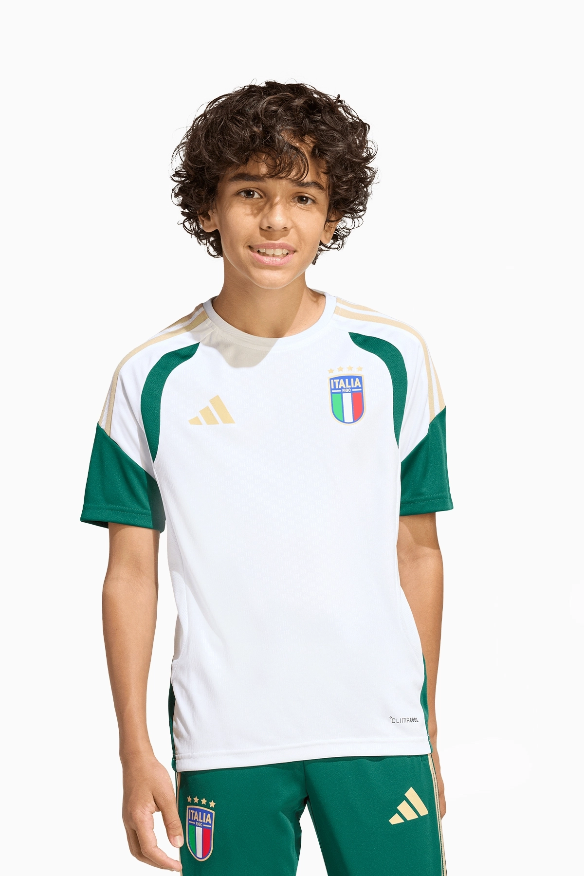 Koszulka Reprezentacji Włoch adidas 2026 Training Junior - Biały