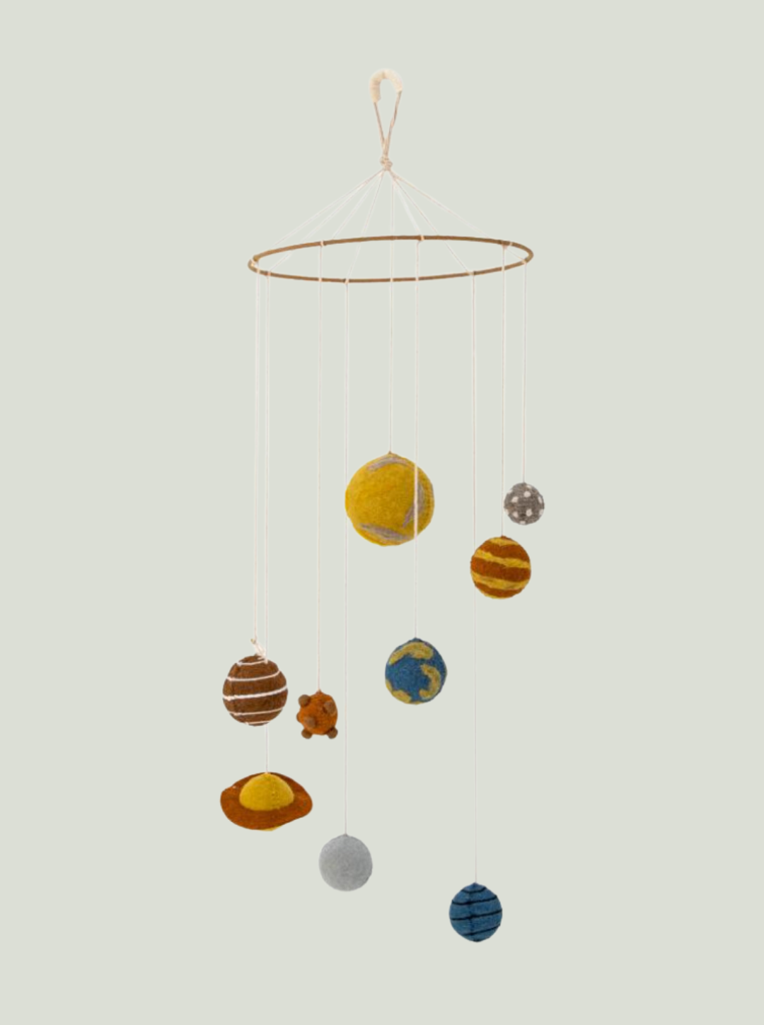 Ozdoba Space Mobile, żółty, wełna Bloomingville MINI