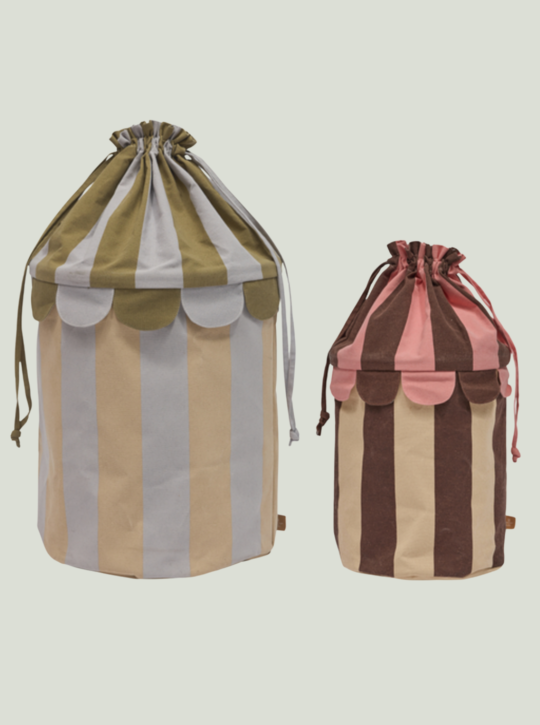 Kosz Saga basket Rose, Purple OYOY Mini - zestaw 2 sztuk