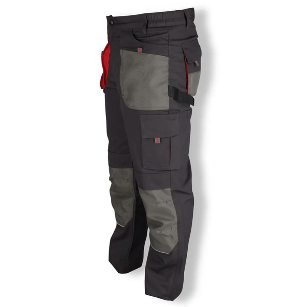 Spodnie ochronne czarno-szare 2BH2SP 265g/m2 rozmiar LD Dedra