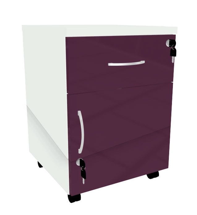 HEBE BP92 kontener na kółkach, lewy, 43,2x45x61h, kolory