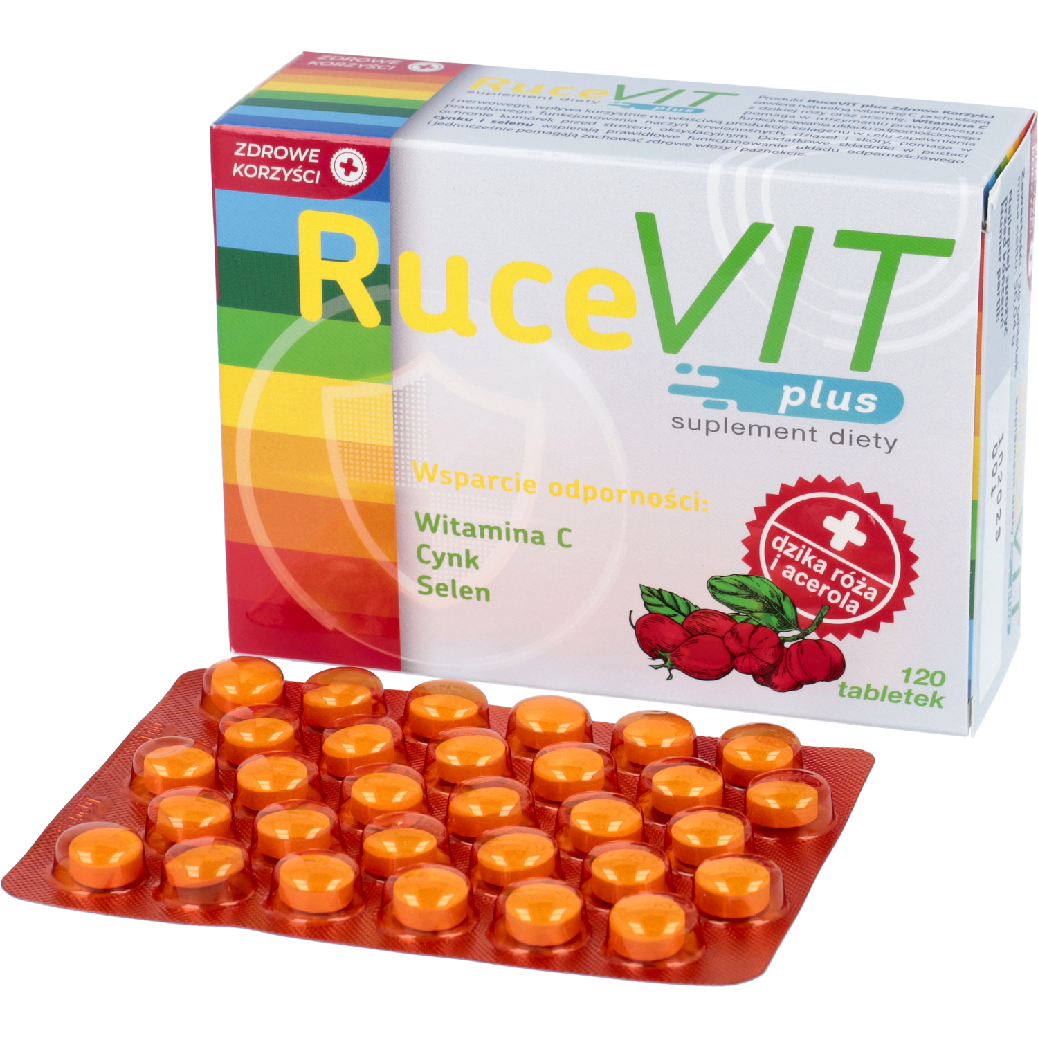 Zdrowe korzyści rucevit plus, 120 tabletek