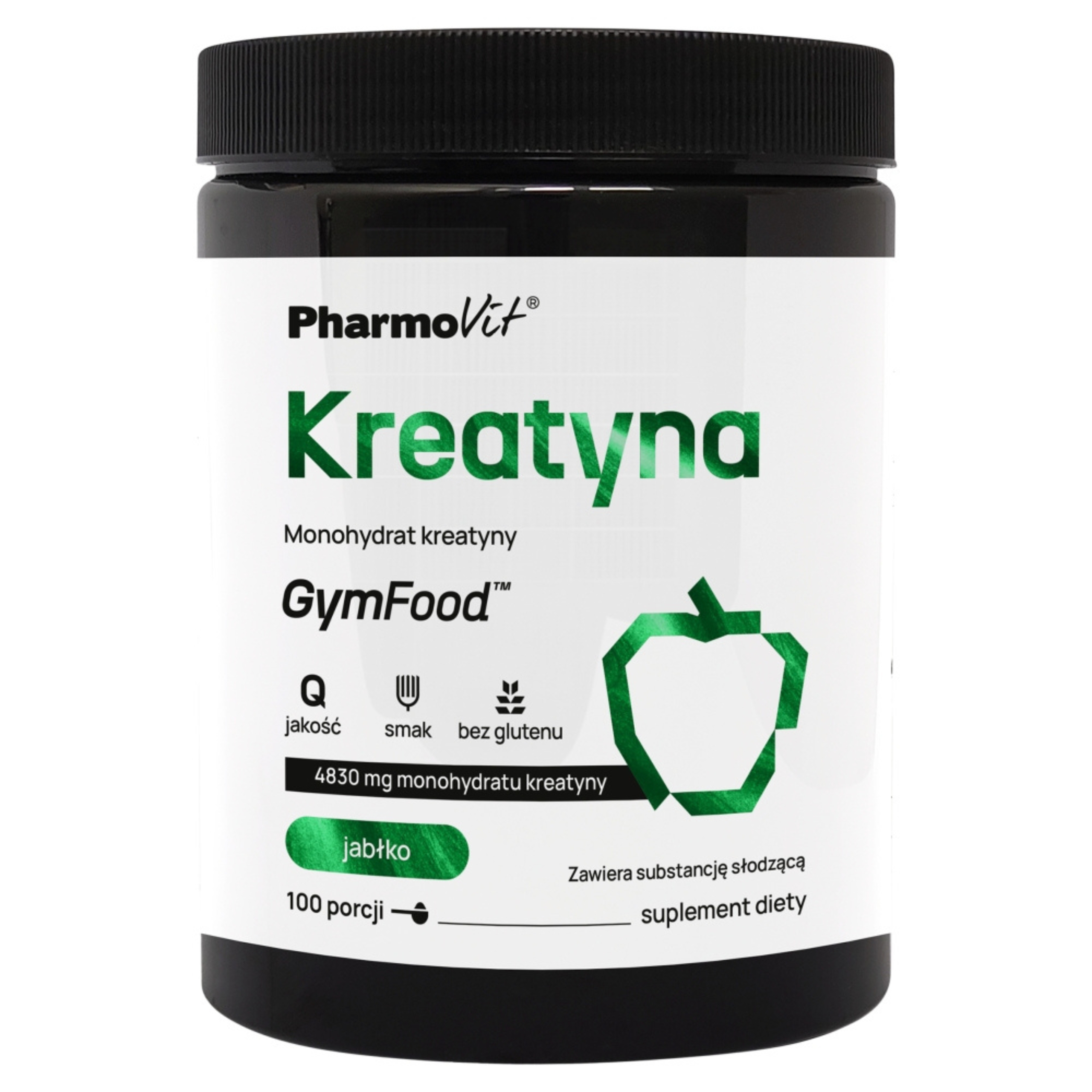 Pharmovit gymfood kreatyna, jabłko, 500 g