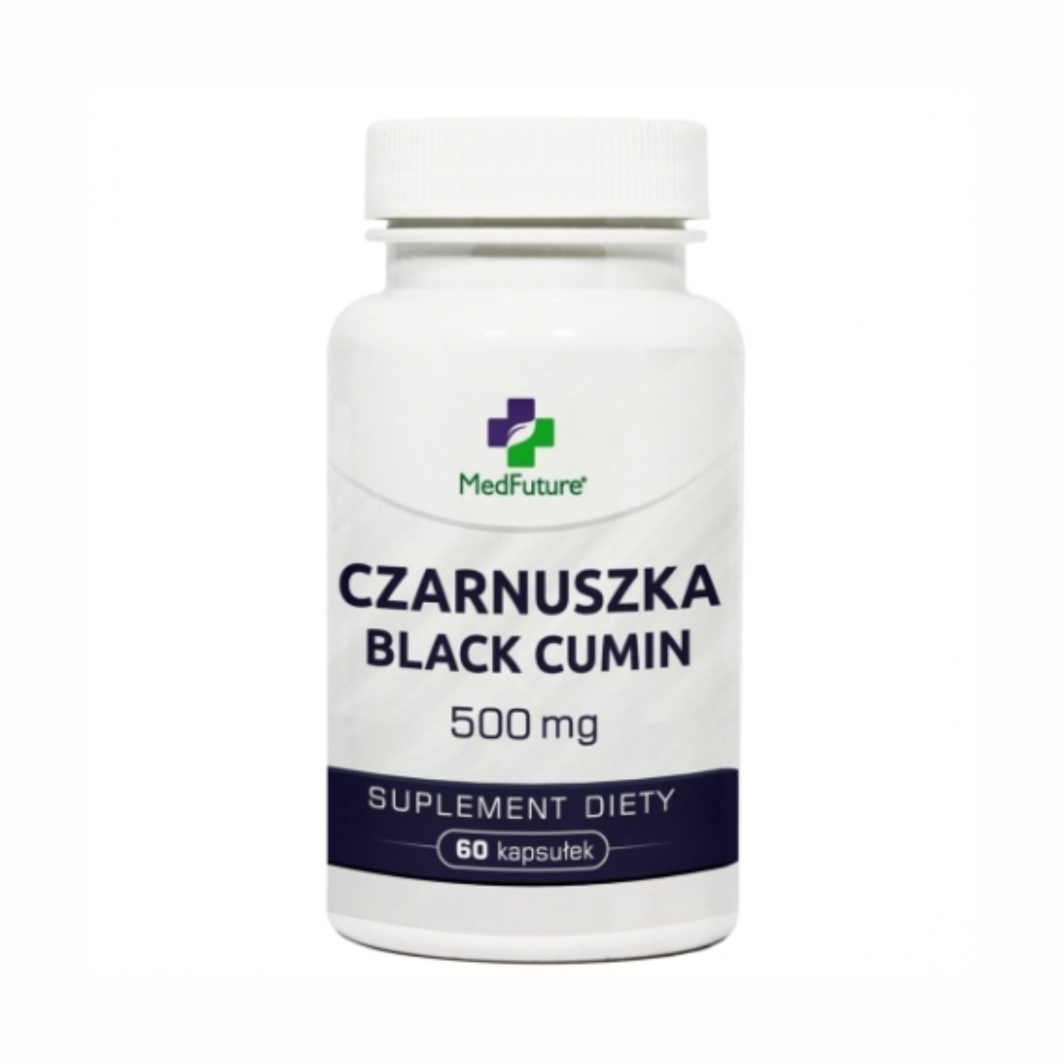 Medfuture czarnuszka 500 mg - suplement diety na zdrową wątrobę, 60 kapsułek