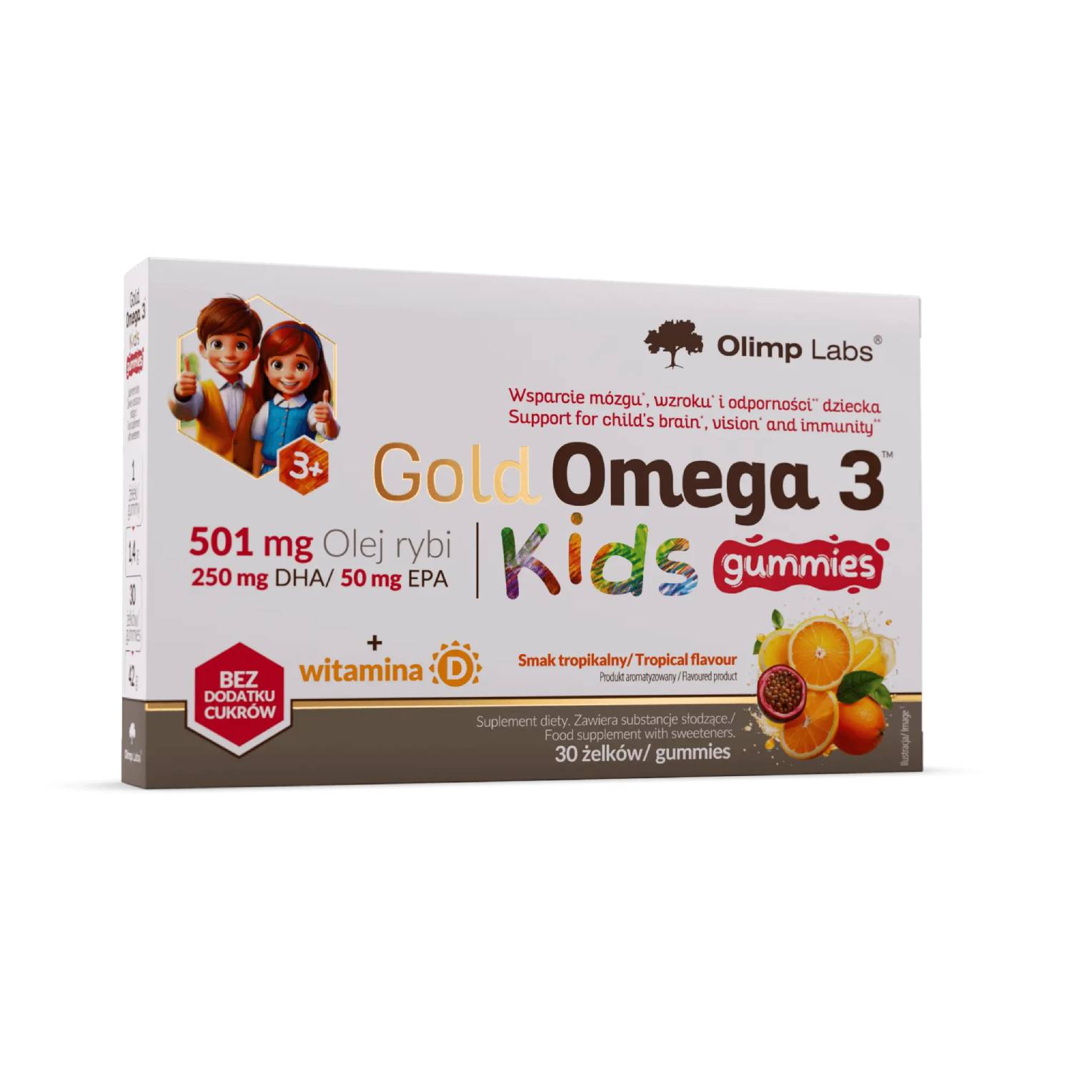 Olimp gold omega 3 kids gummies, 30 żelek
