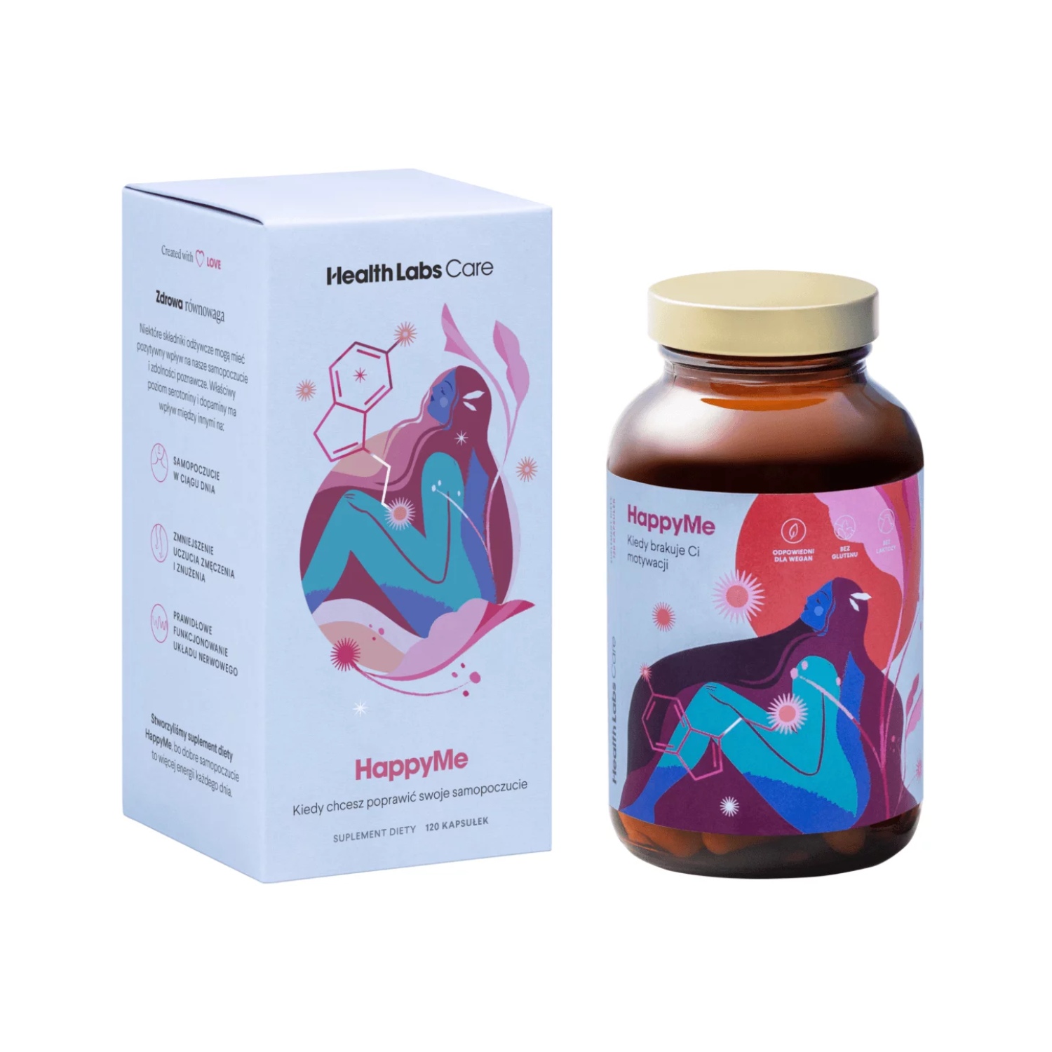 Health labs, happyme, 120 kapsułek (data ważności: 30.06.2026)