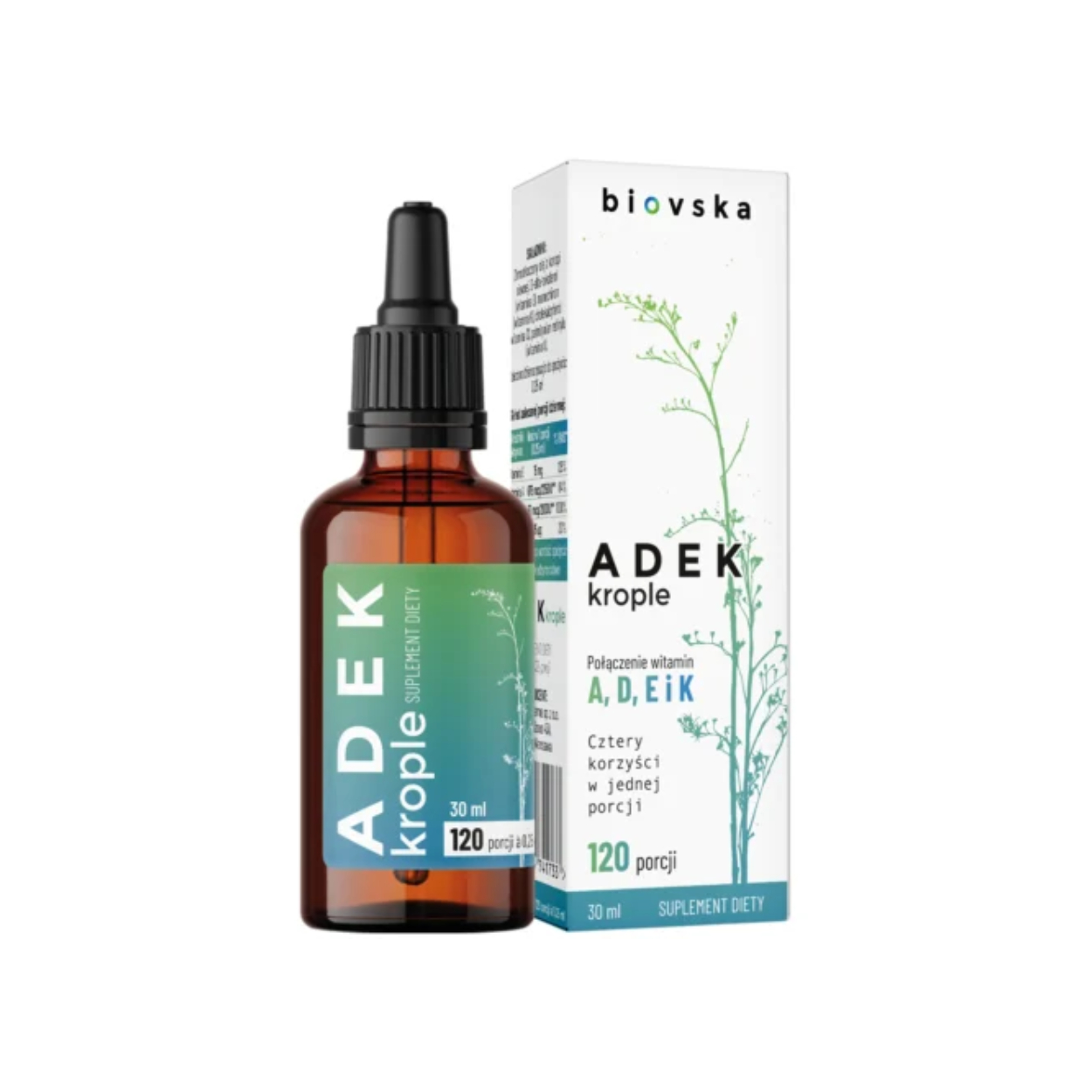 Biovska, połączenie witamin a,d,e i k, 30 ml (data ważności: 31.05.2026)