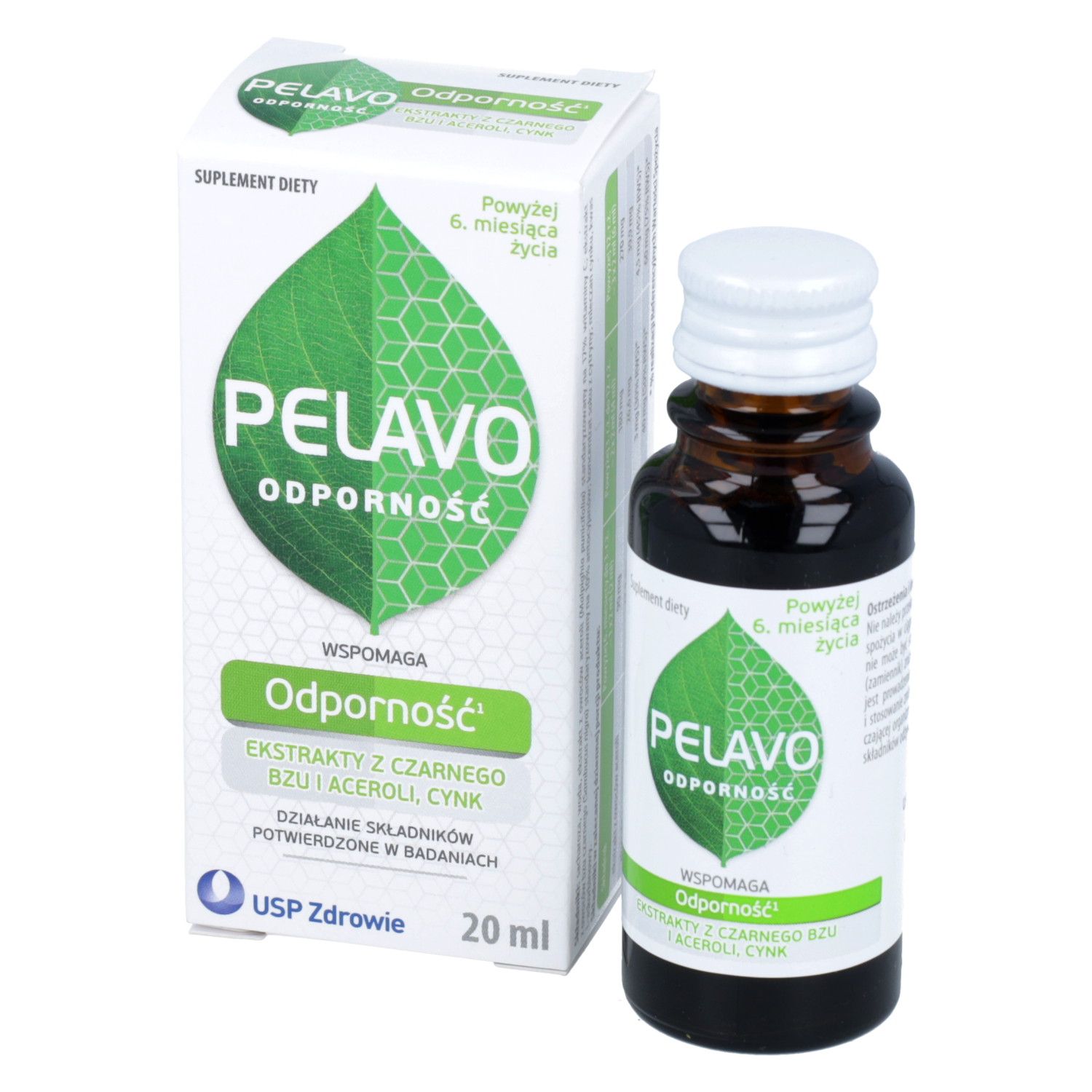Pelavo odporność, syrop dla dzieci powyżej 6. miesiąca życia, 20 ml