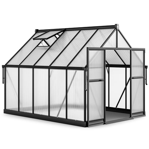 Zahradní skleník z polykarbonátu a hliníku 310x244x230 cm