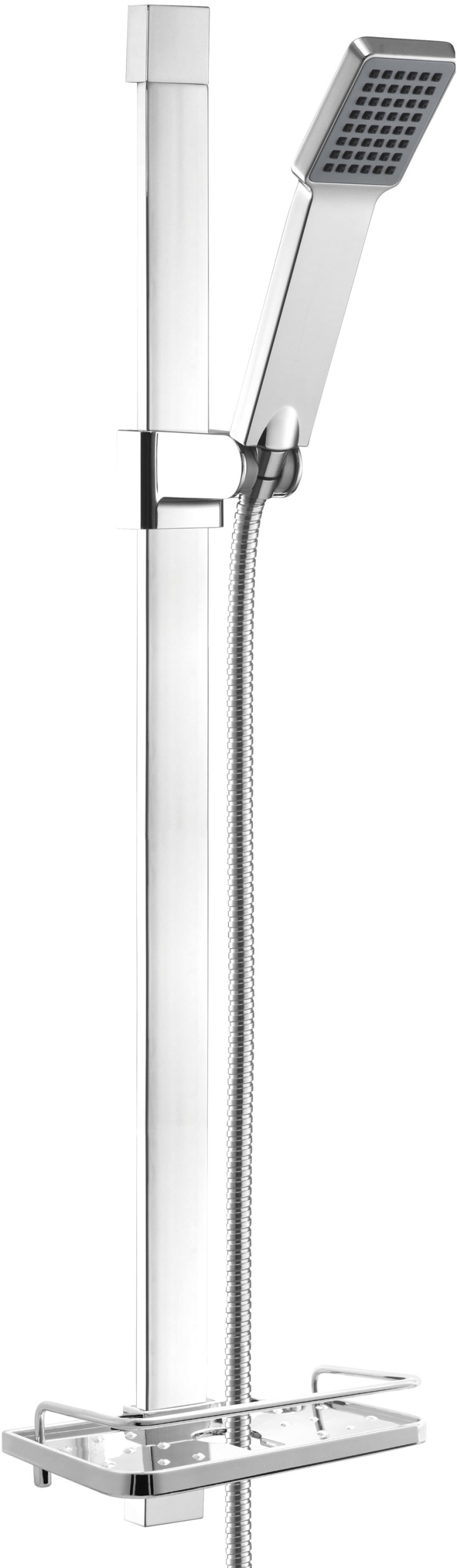 Ferro Quadro zestaw prysznicowy z drążkiem chrom N110