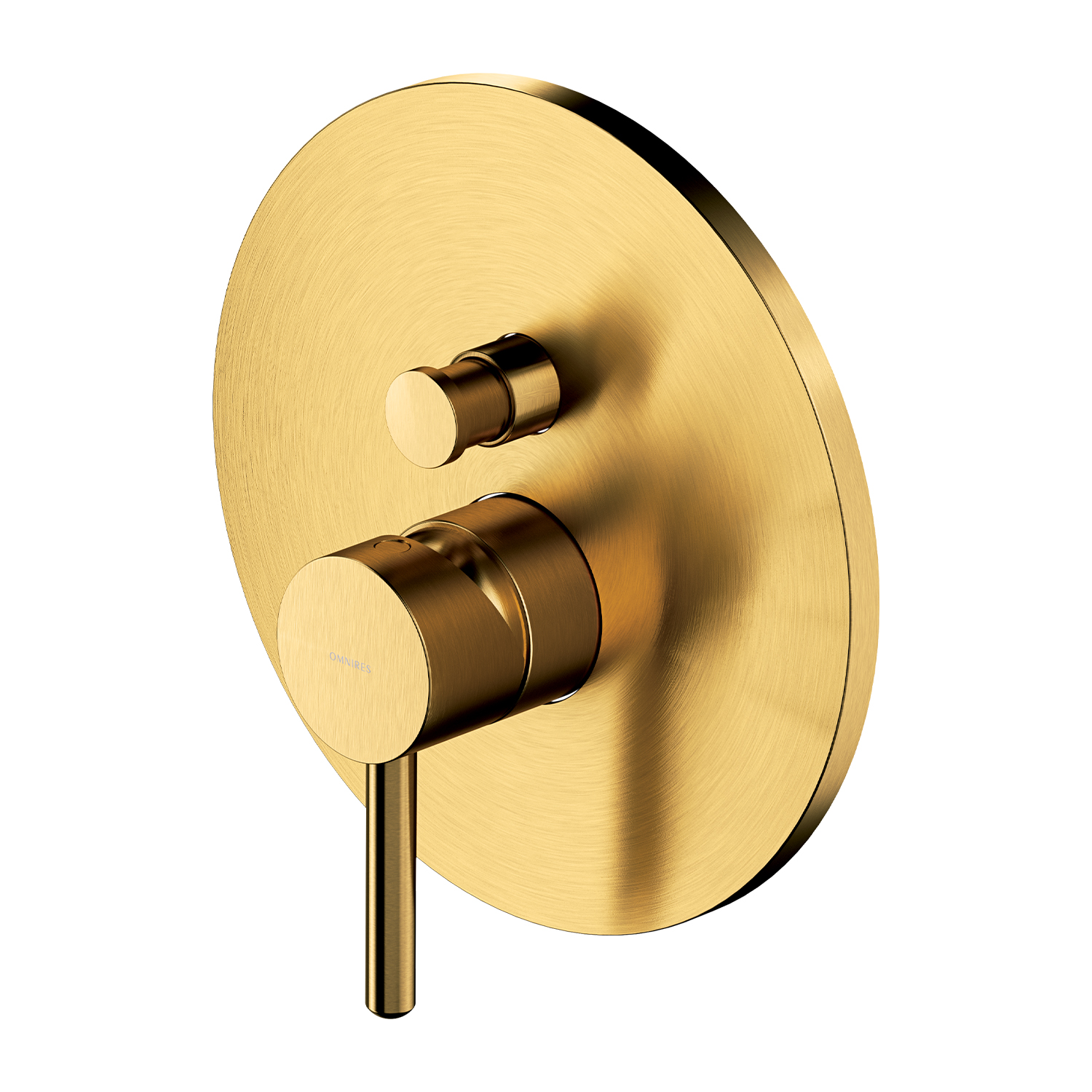 Omnires Y bateria wannowo-prysznicowa podtynkowa złoty szczotkowany Y1235ROGLB