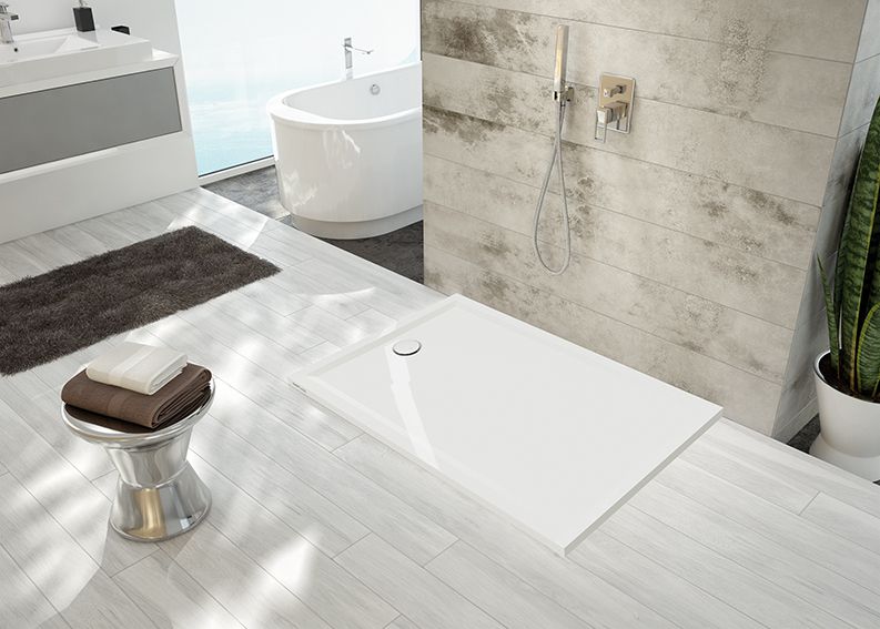 Sanplast Space Mineral B-M/SPACE S brodzik 110x75 cm prostokątny biały 645-410-0240-01-000